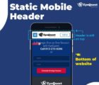 Mobile Static Header
