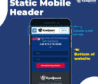 Mobile Static Header